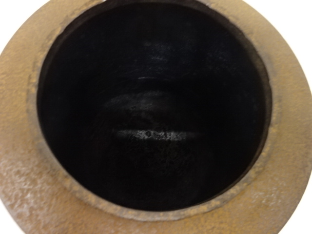  釜師　川邉庄造造　波地紋　筒釜